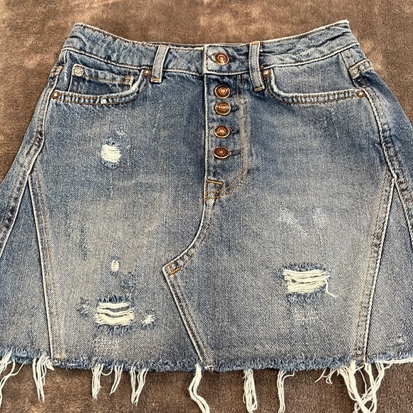 Free People Denim Skirt, size 25 - Picture 1 of 3